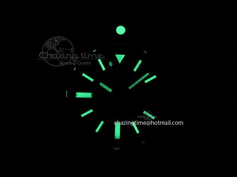 Seawolf SS 1:1 Best Edition Superlumed Black Sticks Dial On Leather Strap A WeatherProof 5753