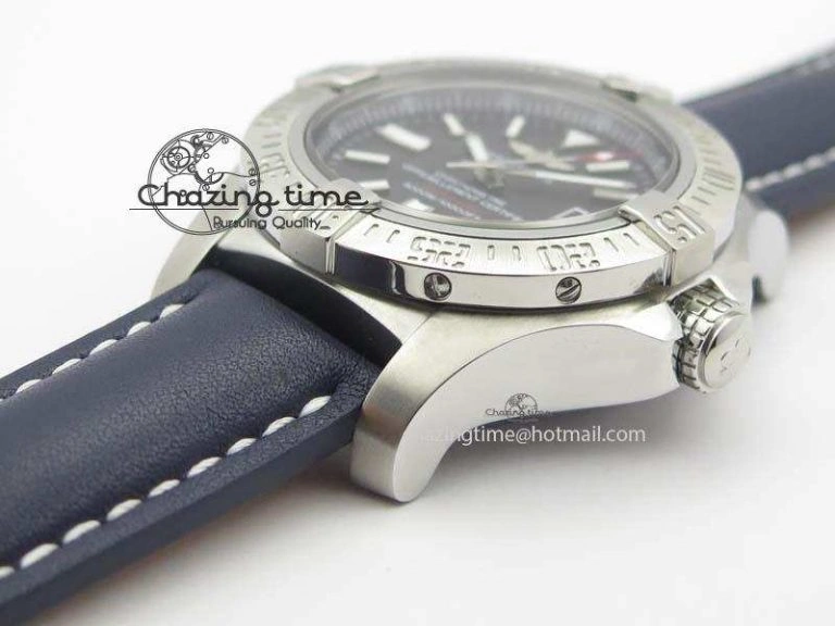 Seawolf SS 1:1 Best Edition Superlumed Black Sticks Dial On Leather Strap A WeatherProof 5753