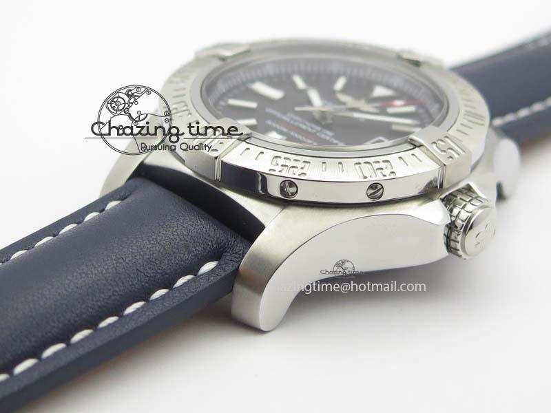Seawolf SS 1:1 Best Edition Superlumed Black Sticks Dial On Leather Strap A WeatherProof 5753