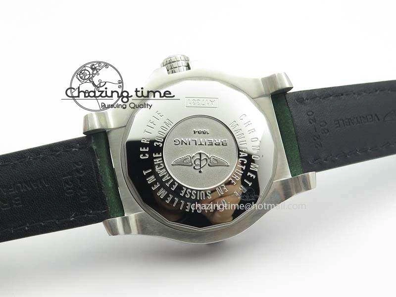 Seawolf SS 1:1 Best Edition Superlumed Yellow Numeral Dial On Leather Strap A FastDry 5755