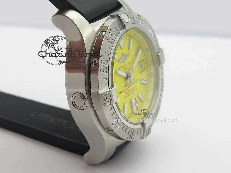 Seawolf SS 1:1 Best Edition Superlumed Yellow Sticks Dial On Rubber Strap A Effortless 5754