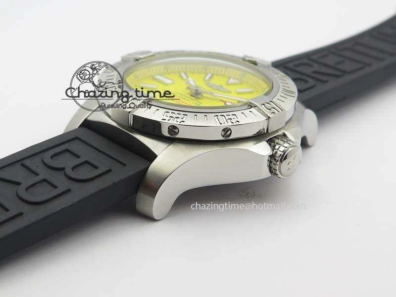 Seawolf SS 1:1 Best Edition Superlumed Yellow Sticks Dial On Rubber Strap A Effortless 5754