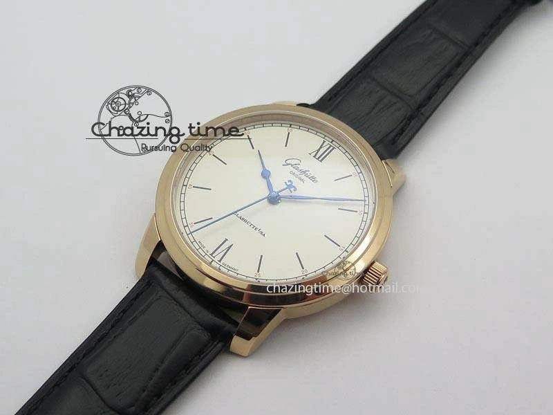 HighQuality Senator Excellence RG Cream Dial On Black Leather Strap A 6641