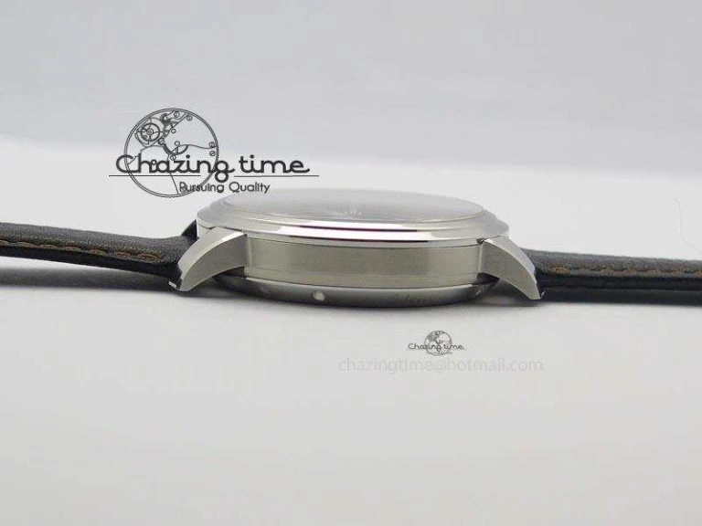 TechFriendly Senator Excellence SS Black Numeral Dial On Black Leather Strap A 6645