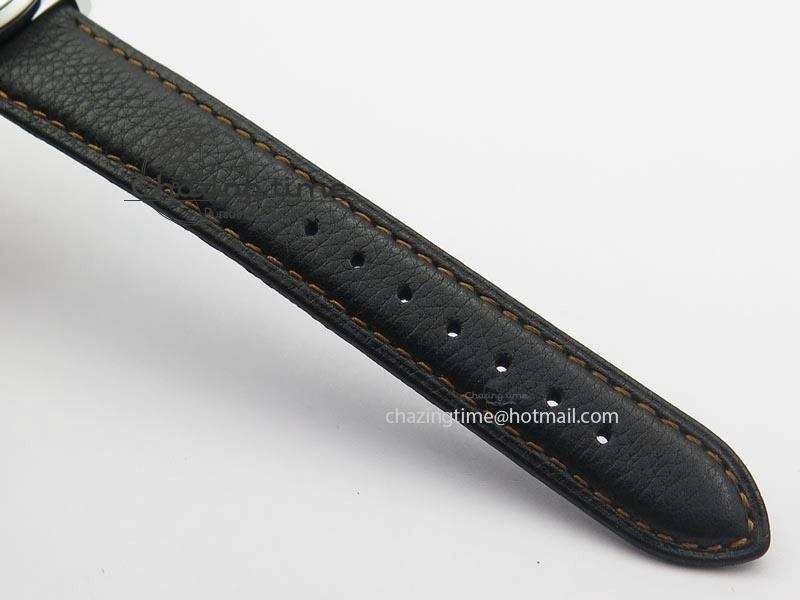 TechFriendly Senator Excellence SS Black Numeral Dial On Black Leather Strap A 6645