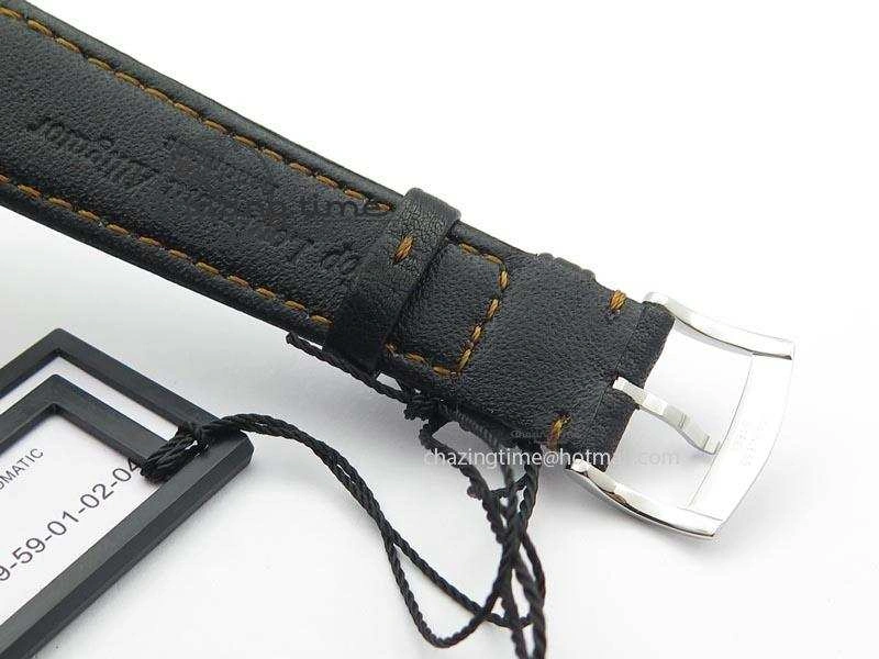 TechFriendly Senator Excellence SS Black Numeral Dial On Black Leather Strap A 6645