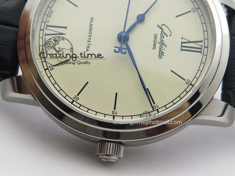 Senator Excellence SS Cream Dial On Black Leather Strap A Sophisticated 6646