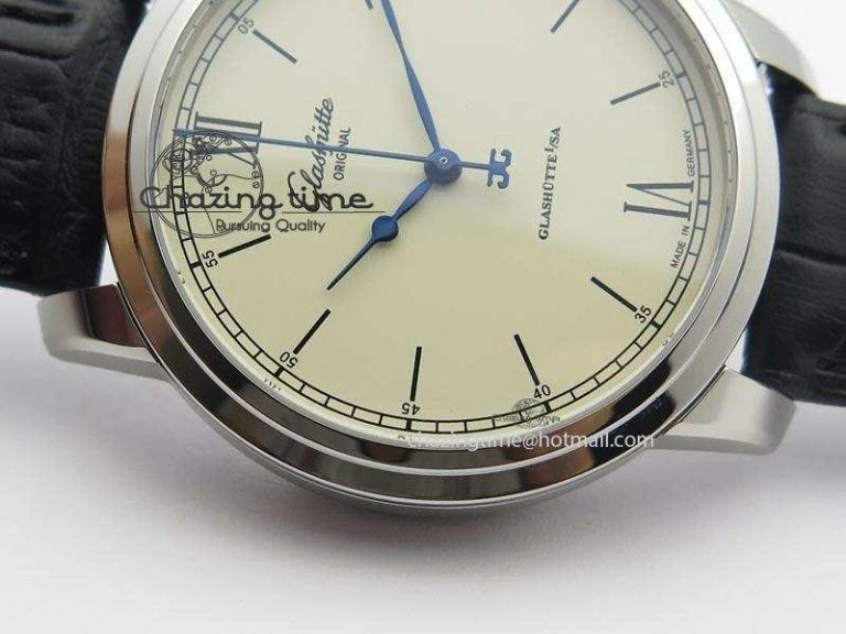 Senator Excellence SS Cream Dial On Black Leather Strap A Sophisticated 6646