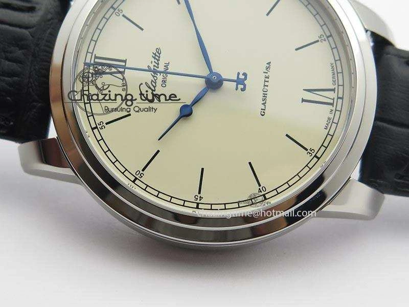 Senator Excellence SS Cream Dial On Black Leather Strap A Sophisticated 6646