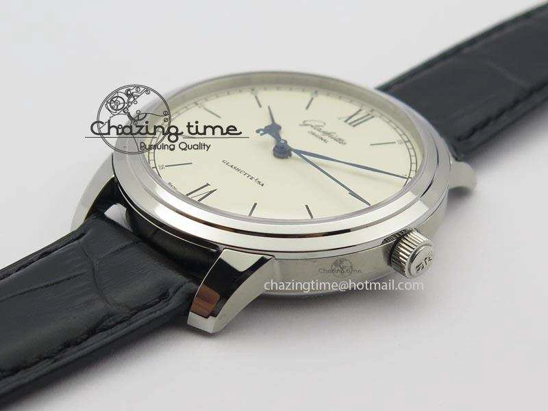 Senator Excellence SS Cream Dial On Black Leather Strap A Sophisticated 6646