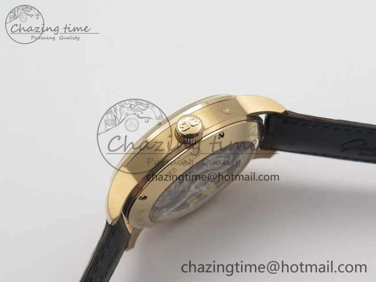 Senator Meissen Tourbillon Double Date RG White Dial On Brown Leather Strap GoodFit 6643