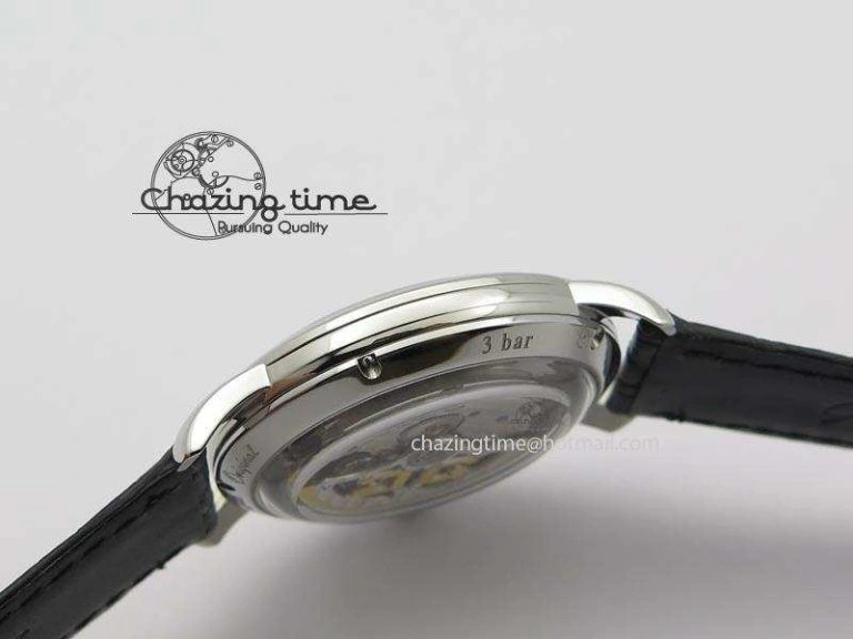 Senator Sixties SS Black Dial On Black Leather Strap A Stretchable 6656