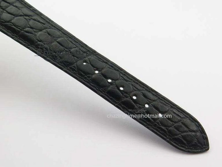 Senator Sixties SS Black Dial On Black Leather Strap A Stretchable 6656