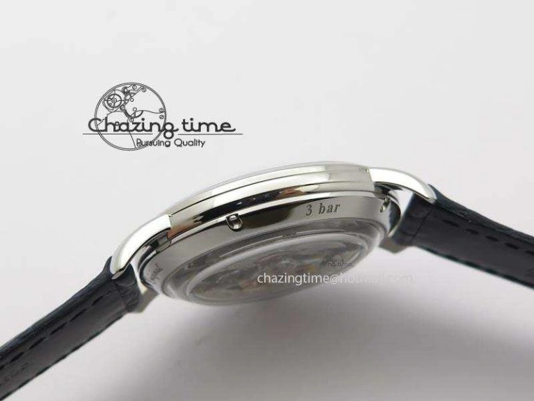 Durable Senator Sixties SS Blue Dial On Black Leather Strap A 6651