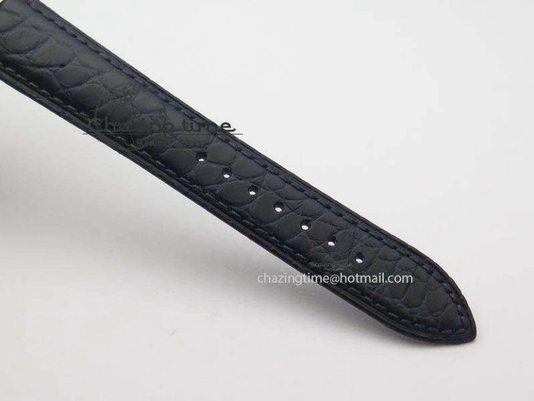 Durable Senator Sixties SS Blue Dial On Black Leather Strap A 6651