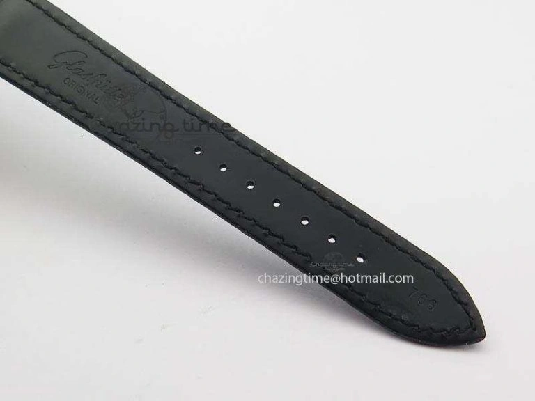 Durable Senator Sixties SS Blue Dial On Black Leather Strap A 6651