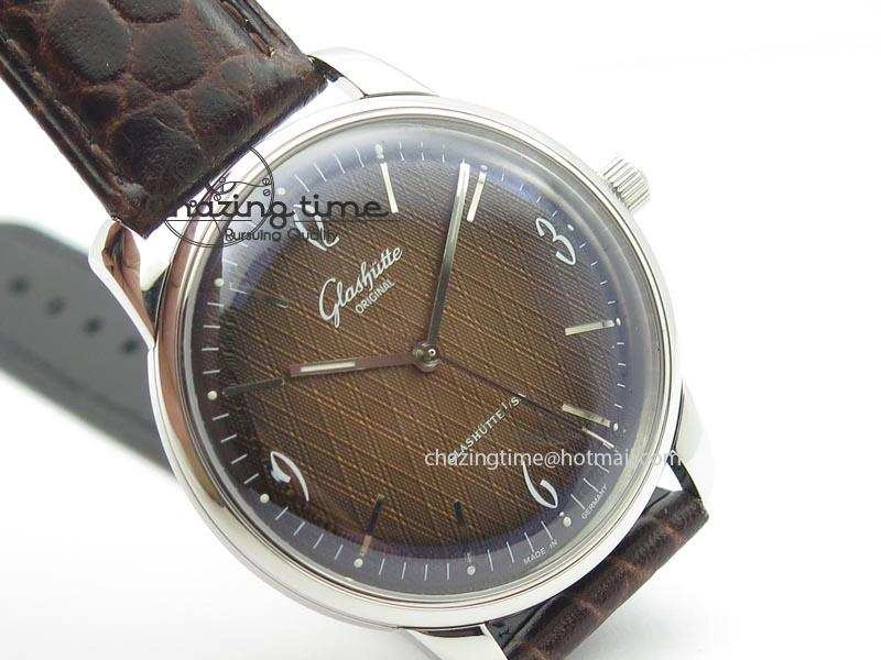 Senator Sixties SS Brown Dial On Brown Leather Strap A Lightweight 6648