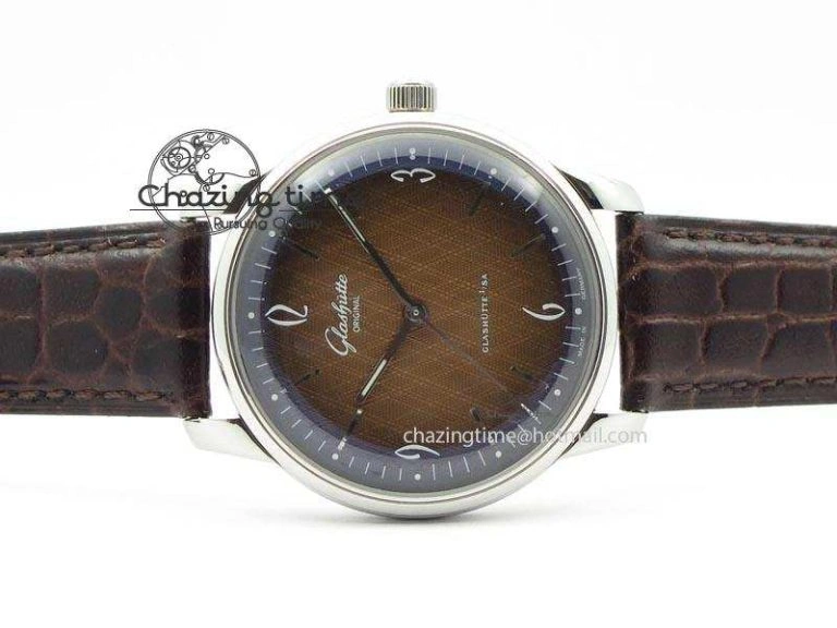 Senator Sixties SS Brown Dial On Brown Leather Strap A Lightweight 6648