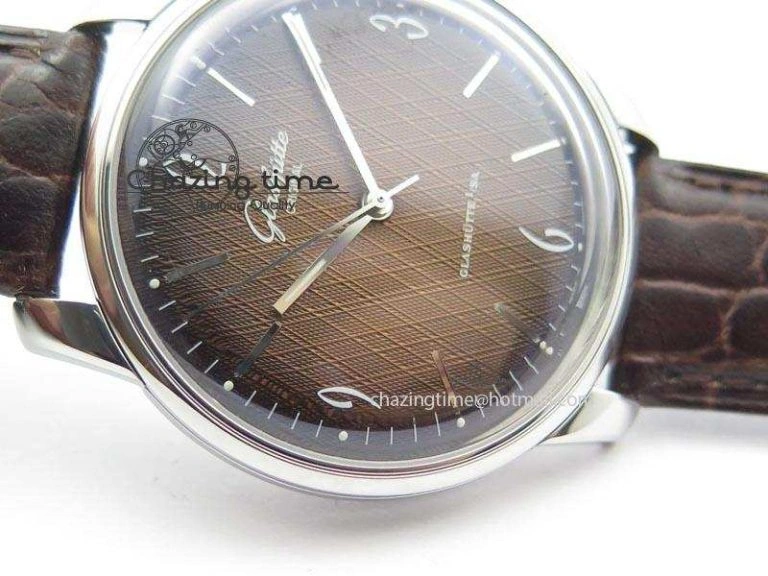 Senator Sixties SS Brown Dial On Brown Leather Strap A Lightweight 6648