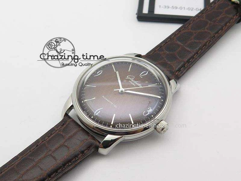 Senator Sixties SS Brown Dial On Brown Leather Strap A Lightweight 6648