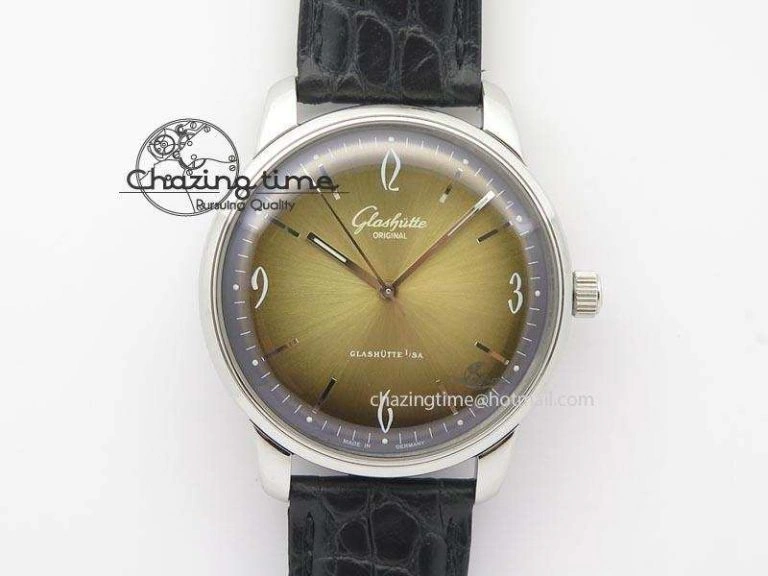UrbanStyle Senator Sixties SS Gold Dial On Black Leather Strap A 6649