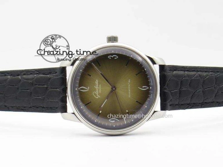 UrbanStyle Senator Sixties SS Gold Dial On Black Leather Strap A 6649