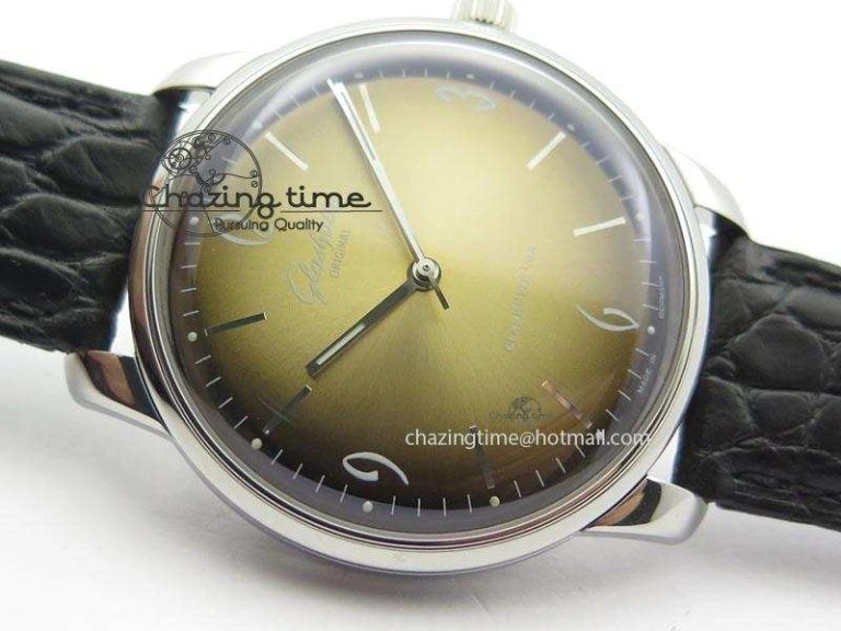 UrbanStyle Senator Sixties SS Gold Dial On Black Leather Strap A 6649