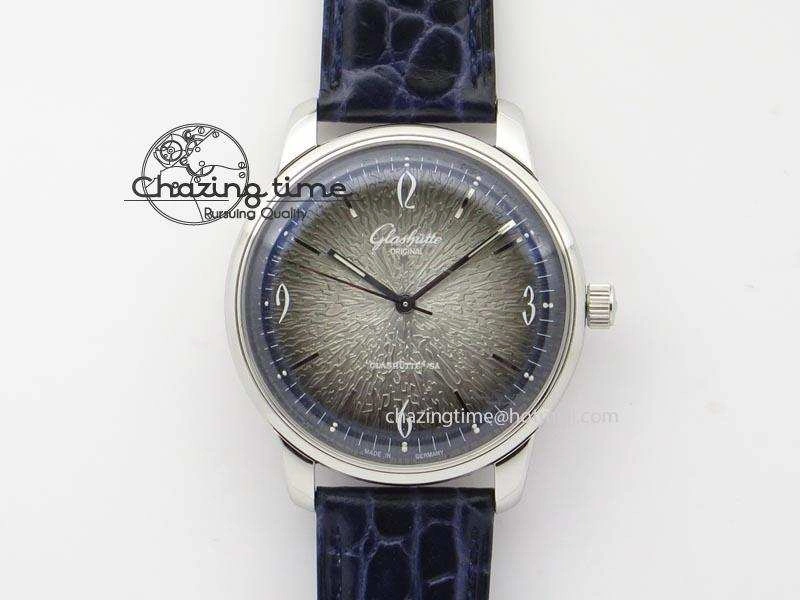 Bold Senator Sixties SS Gray Dial On Blue Leather Strap A 6652