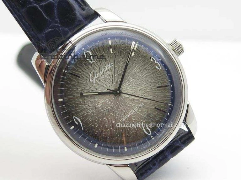 Bold Senator Sixties SS Gray Dial On Blue Leather Strap A 6652