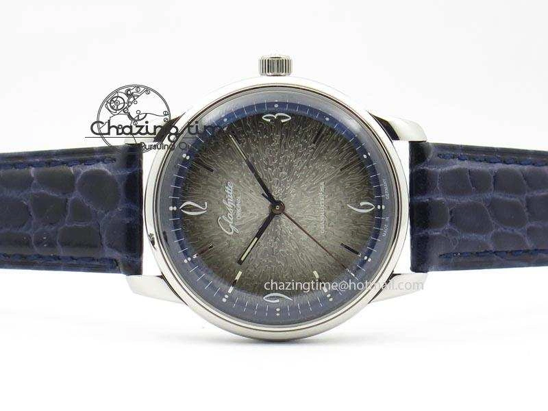 Bold Senator Sixties SS Gray Dial On Blue Leather Strap A 6652