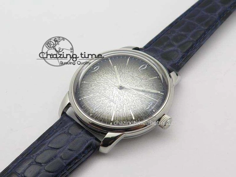 Bold Senator Sixties SS Gray Dial On Blue Leather Strap A 6652