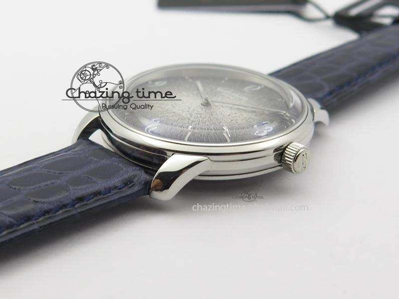 Bold Senator Sixties SS Gray Dial On Blue Leather Strap A 6652