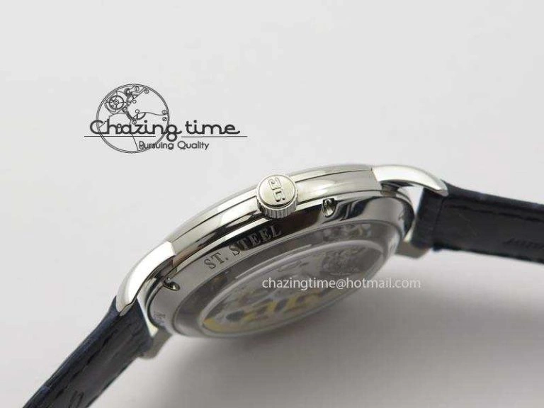 Bold Senator Sixties SS Gray Dial On Blue Leather Strap A 6652
