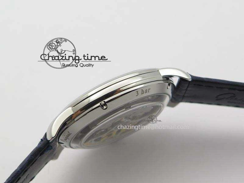 Bold Senator Sixties SS Gray Dial On Blue Leather Strap A 6652