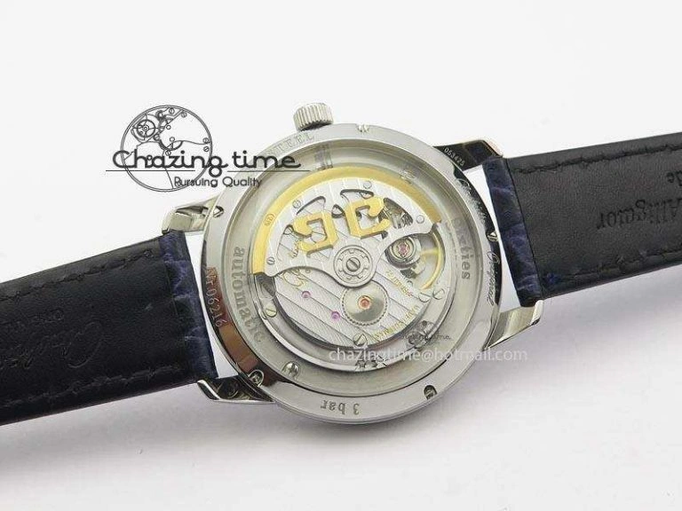 Bold Senator Sixties SS Gray Dial On Blue Leather Strap A 6652