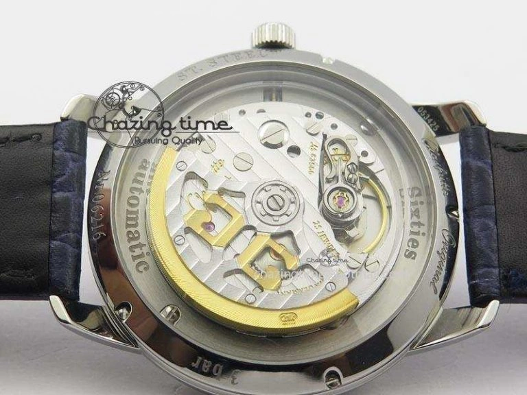 Bold Senator Sixties SS Gray Dial On Blue Leather Strap A 6652
