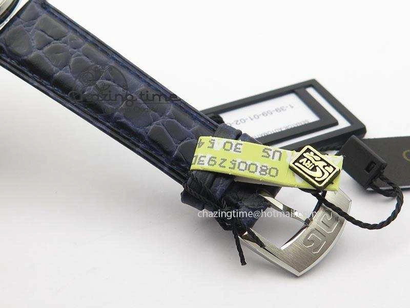 Bold Senator Sixties SS Gray Dial On Blue Leather Strap A 6652