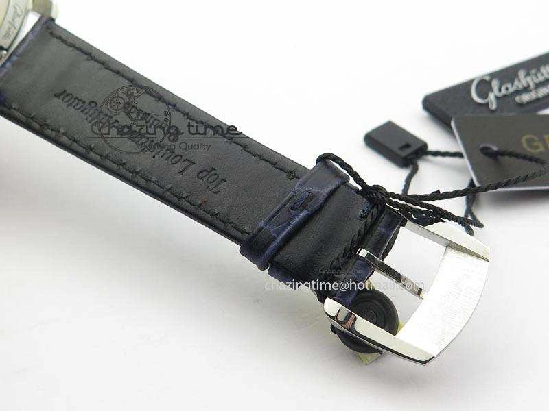 Bold Senator Sixties SS Gray Dial On Blue Leather Strap A 6652