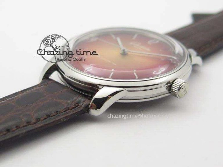 UrbanChic Senator Sixties SS Red Dial On Brown Leather Strap A 6647