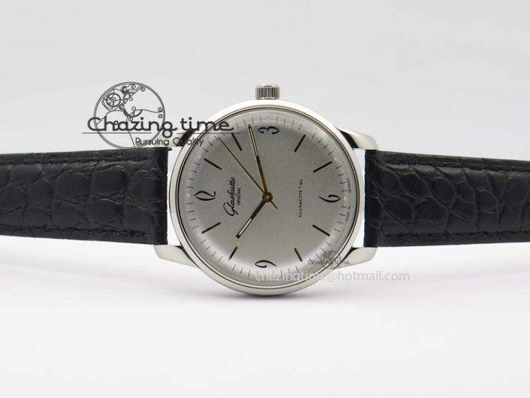 Senator Sixties SS White Dial On Black Leather Strap A Lightweight 6654