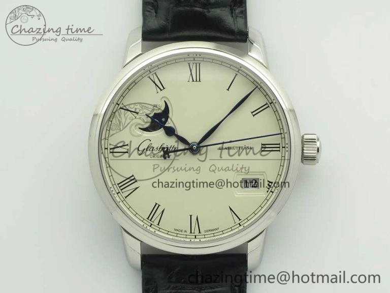 Senator Sixties YG Black Dial On Black Leather Strap A UrbanChic 6650