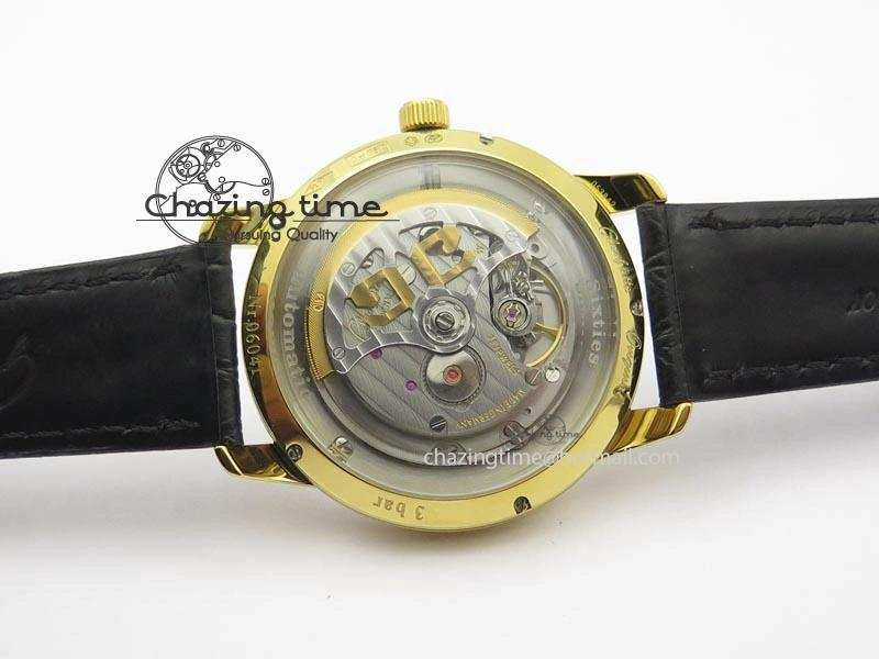 Senator Sixties YG Black Dial On Black Leather Strap A UrbanChic 6650