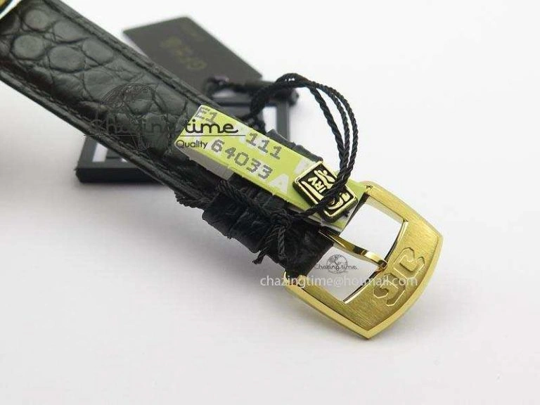 Senator Sixties YG Black Dial On Black Leather Strap A UrbanChic 6650