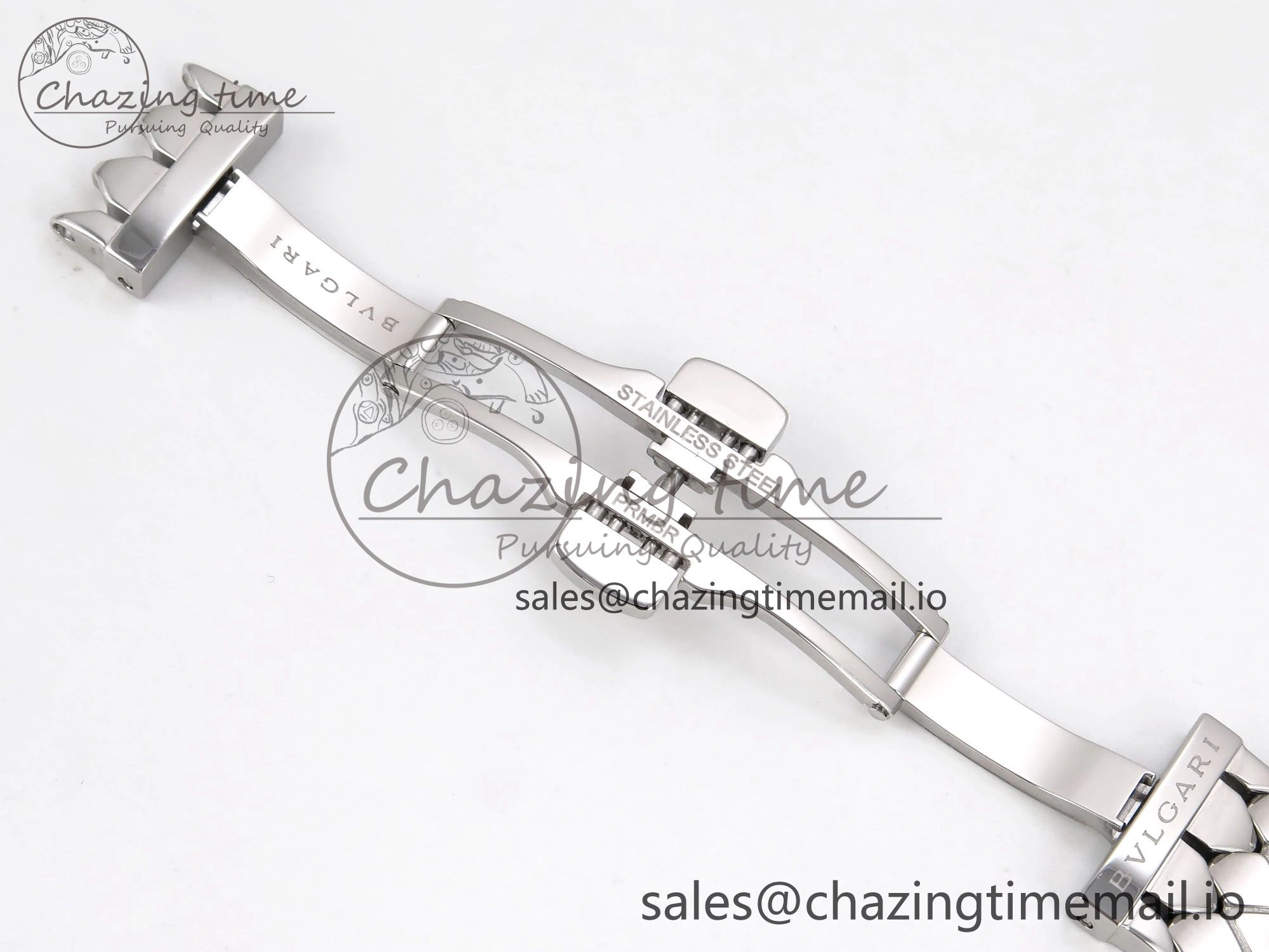 Lightweight Serpenti Seduttori Watch RG BVF 1:1 Best Edition Black Dial Diamonds Bezel on SS Bracelet Swiss Quartz 5813