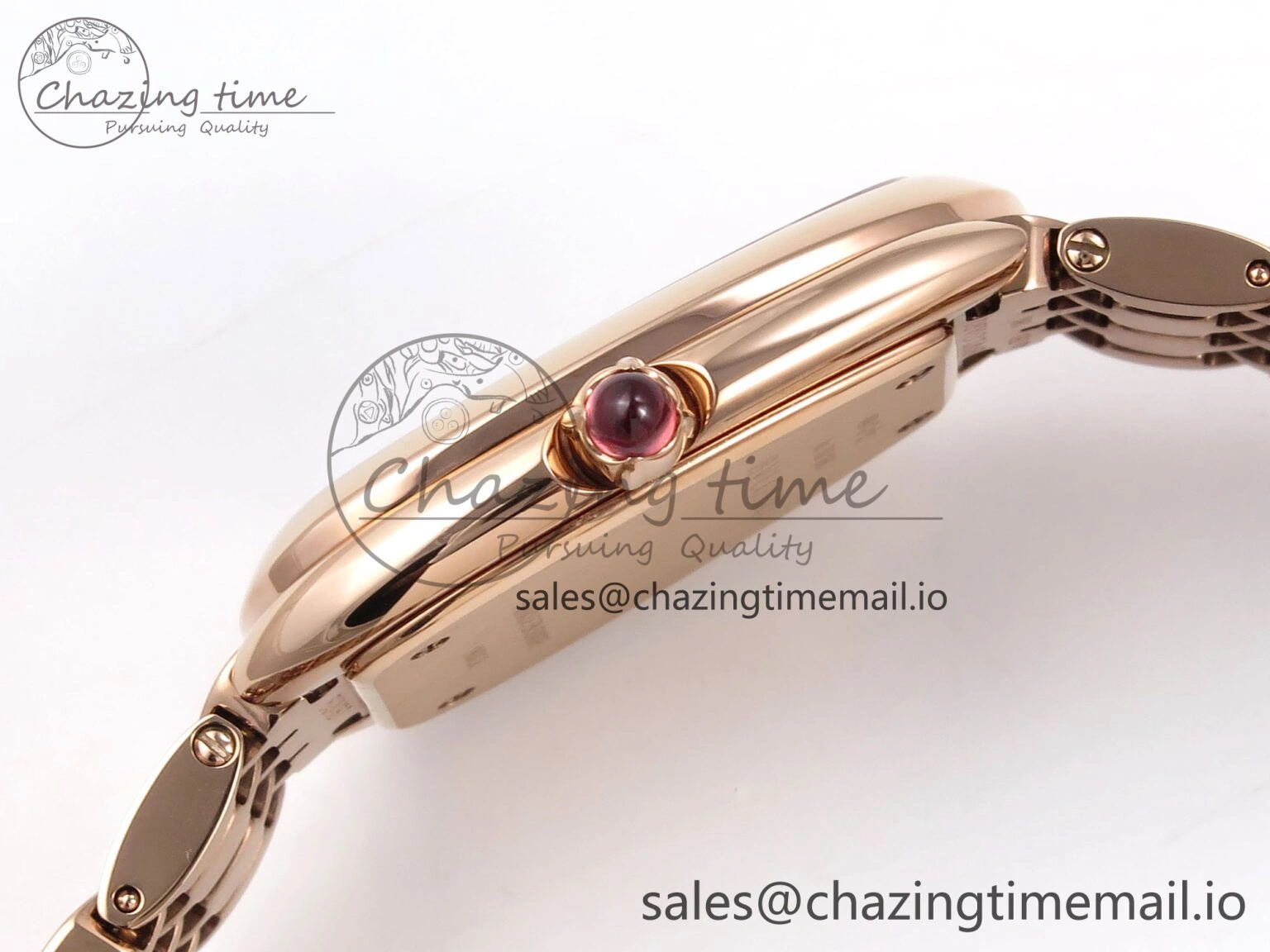 Serpenti Seduttori Watch RG BVF 1:1 Best Edition Black Dial on RG Bracelet Swiss Quartz EasyCare 5816