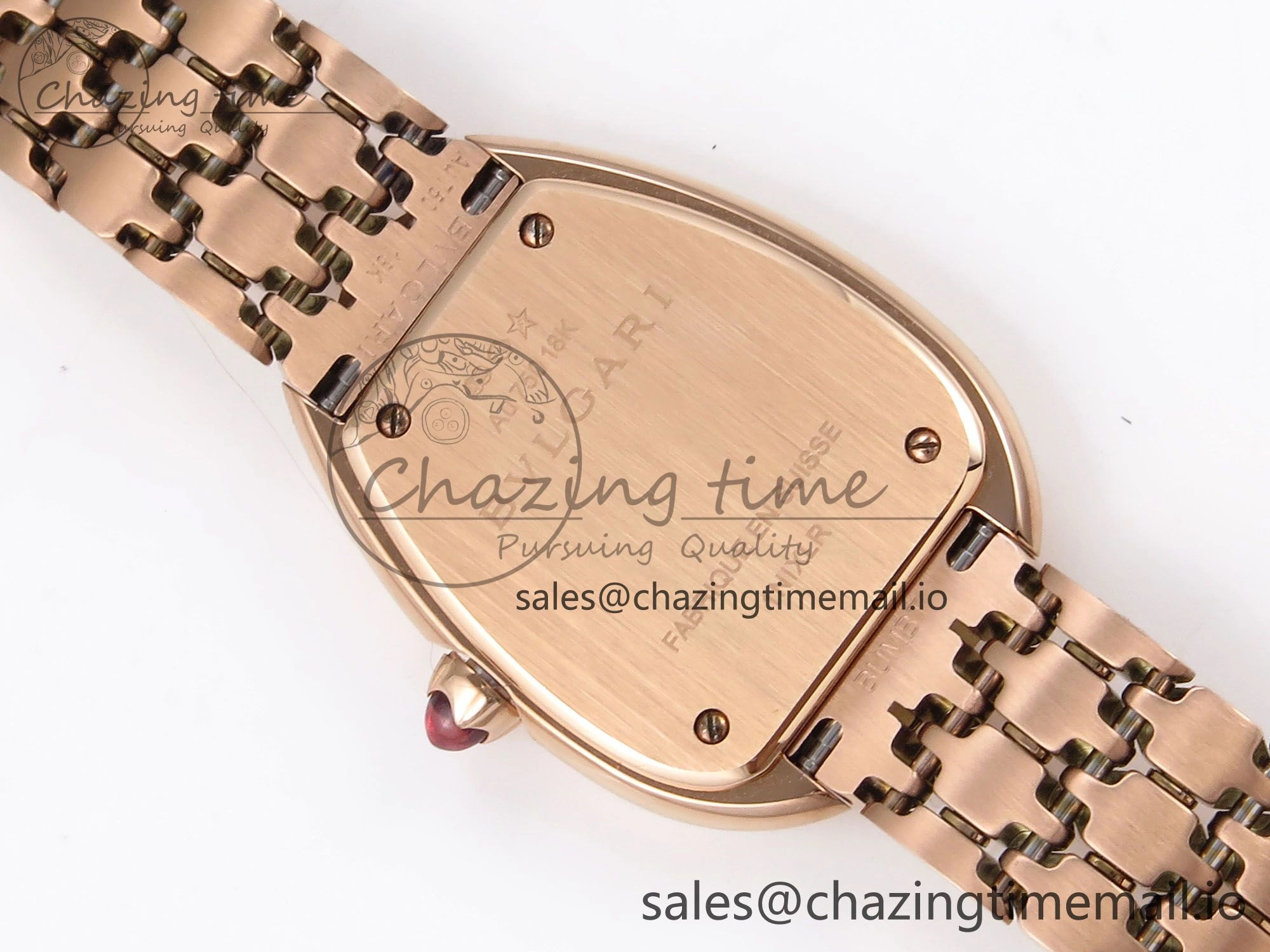Serpenti Seduttori Watch RG BVF 1:1 Best Edition Black Dial on RG Bracelet Swiss Quartz EasyCare 5816