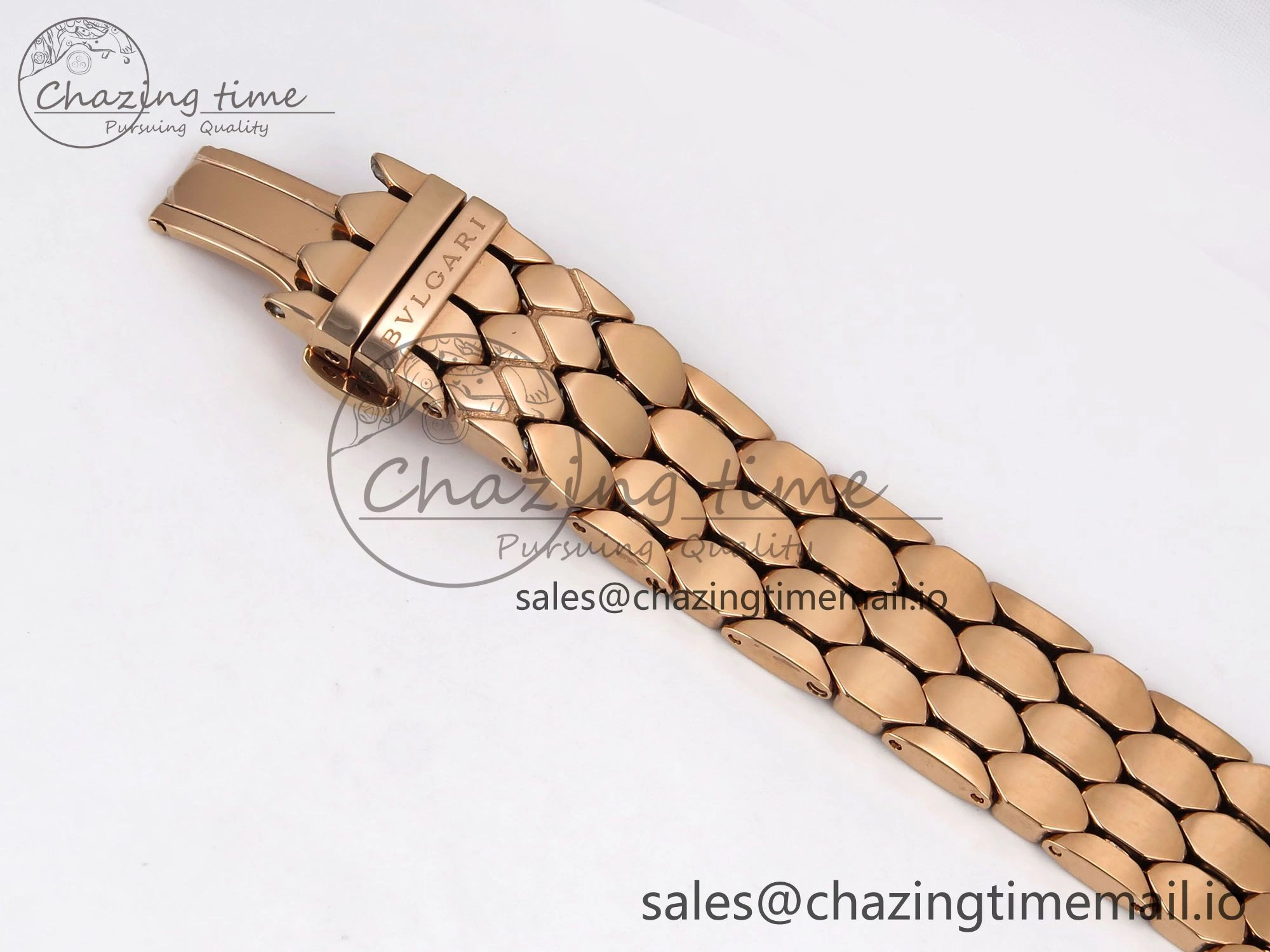 Serpenti Seduttori Watch RG BVF 1:1 Best Edition Black Dial on RG Bracelet Swiss Quartz EasyCare 5816