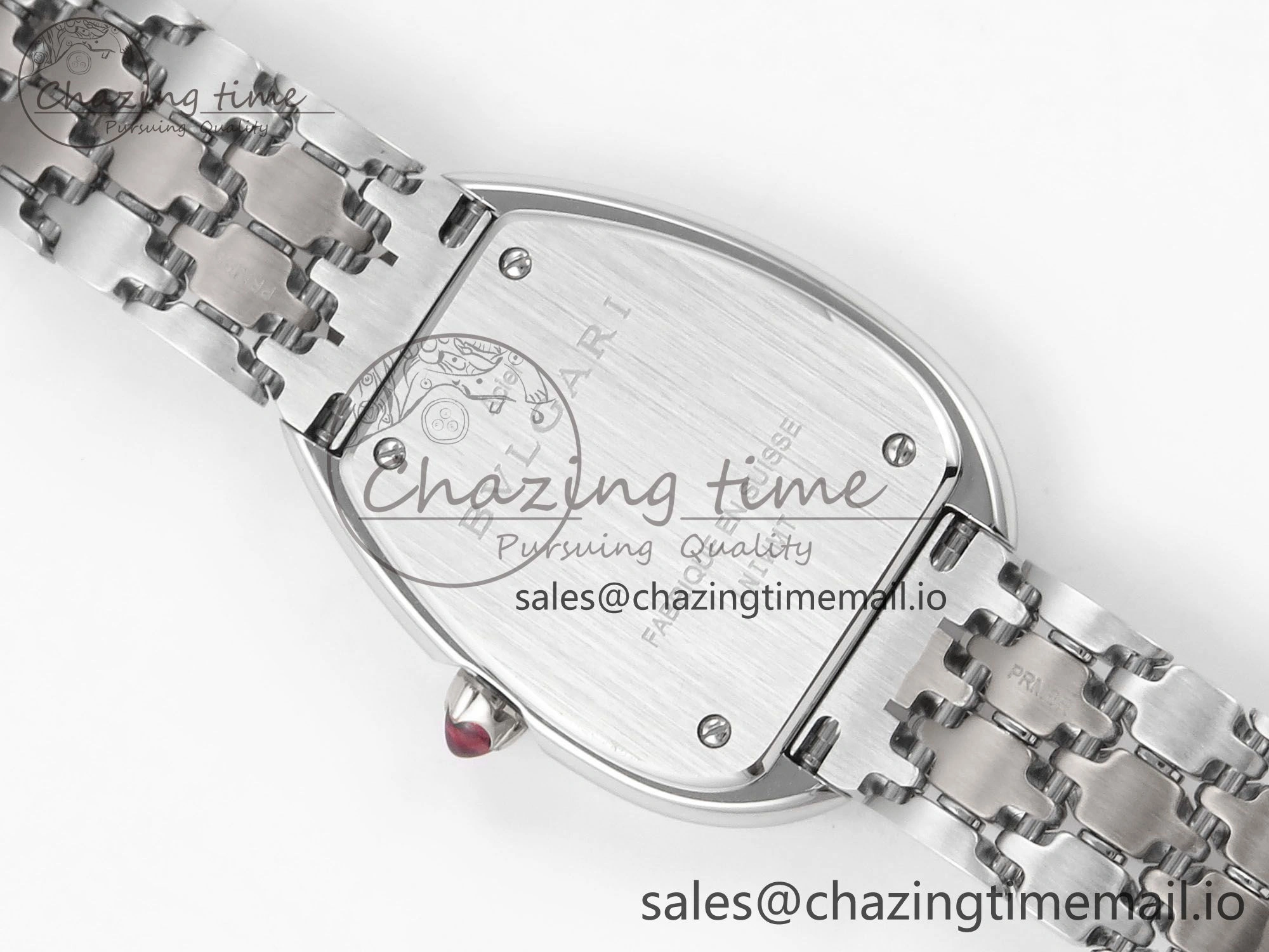 TimelessDesign Serpenti Seduttori Watch RG SS BVF 1:1 Best Edition Black Dial on SS Bracelet Swiss Quartz 5812