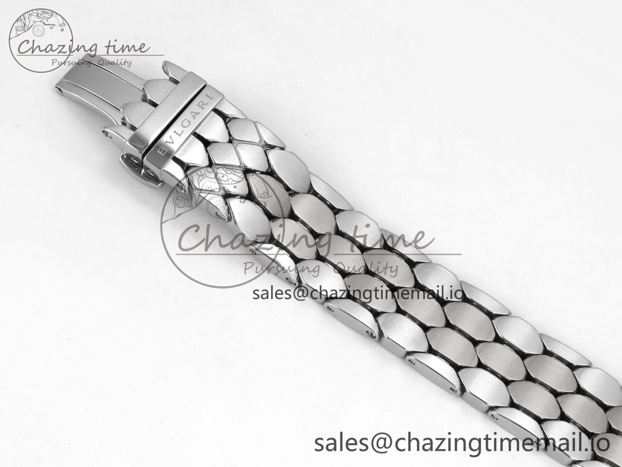 TimelessDesign Serpenti Seduttori Watch RG SS BVF 1:1 Best Edition Black Dial on SS Bracelet Swiss Quartz 5812
