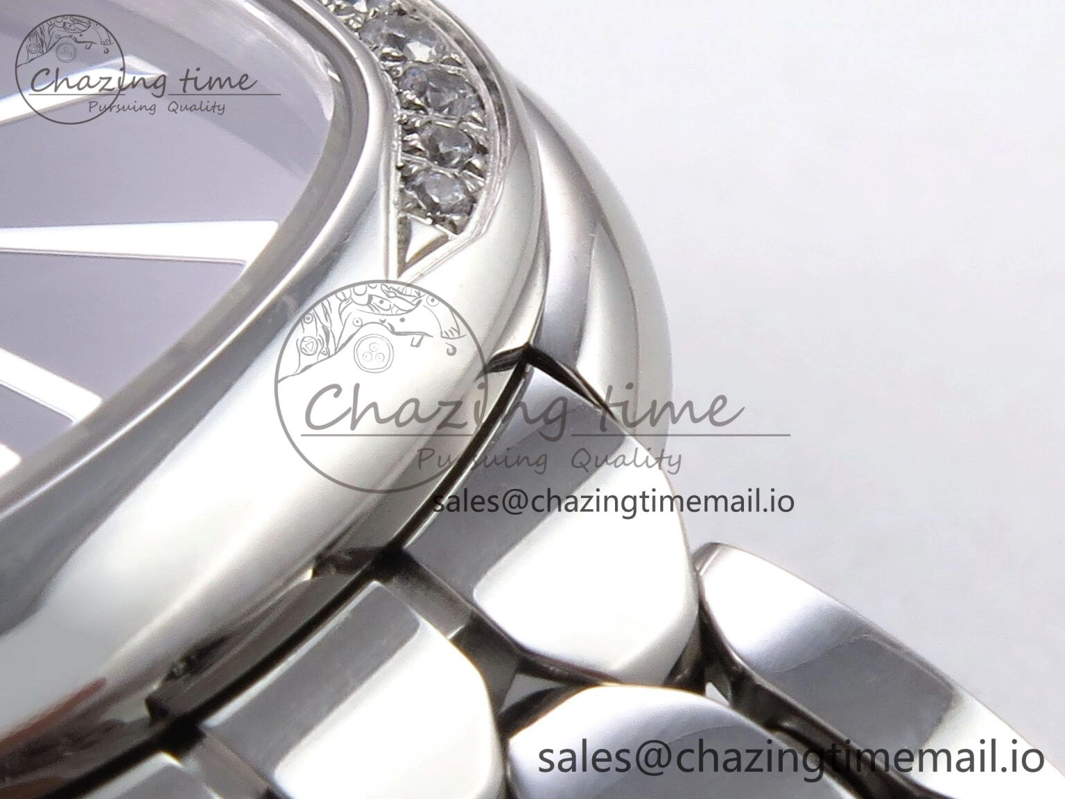 Serpenti Seduttori Watch SS BVF 1:1 Best Edition Black Dial Diamonds Bezel on SS Bracelet Swiss Quartz StreetReady 5809